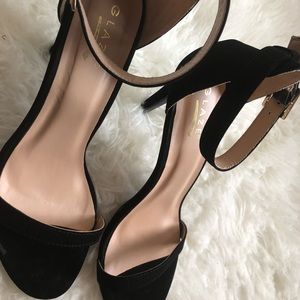 Black Ankle Strap Heels